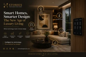 smart luxury living room with automated lighting scenes and integrated climate control blended into the design