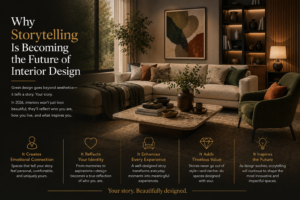 home interior featuring personal storytelling through family heirloom furniture, meaningful artwork, and lifestyle-driven space planning