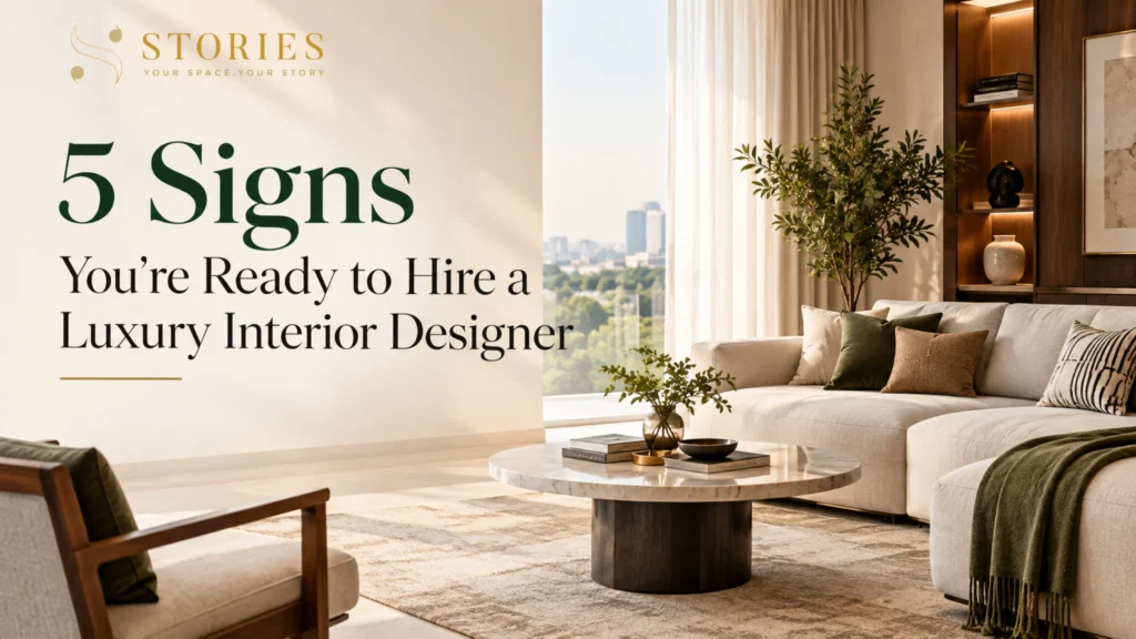 Luxury interior design in Bangalore showcasing a sophisticated home designed around lifestyle, functionality, and personal style.